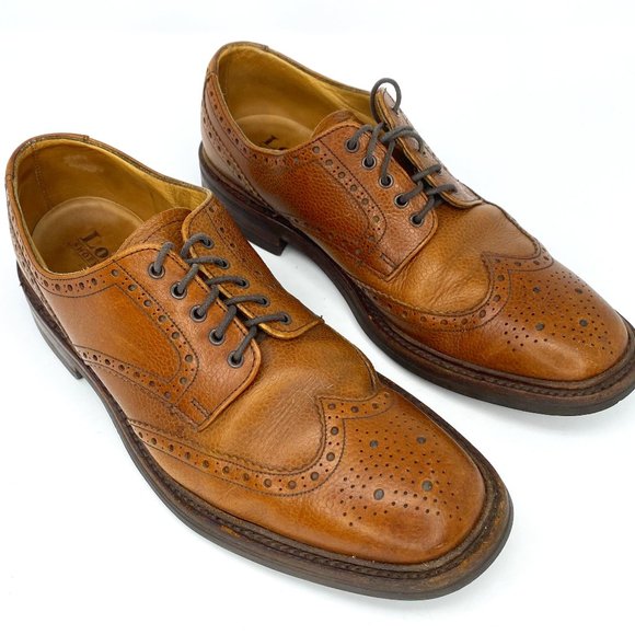 Loake Badminton 2 / Brown Leather Derby Brogue Shoes / Men\'s  US 9.5 / UK 8.5 main image 13